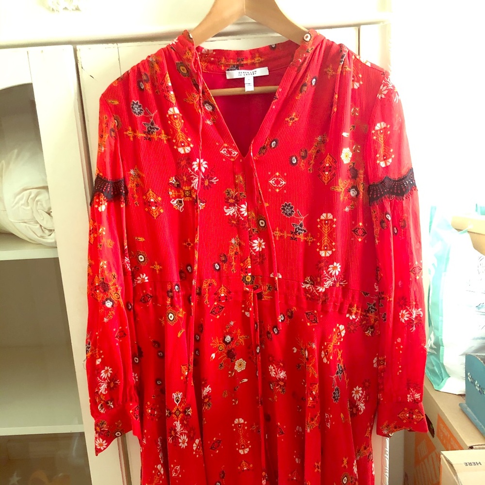 Red Derek Lam 10 Crosby Dress size 0